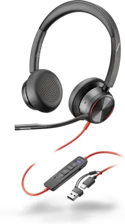 Cuffie USB-C/Jack 3,5mm Poly Blackwire 8225