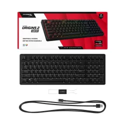 HyperX Origins 2 1800 RGB - Tastiera Gaming USB - Layout QWERTY Inglese