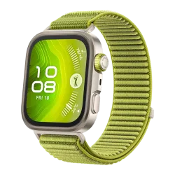 HUAWEI WATCH FIT 4 Pro / Vetro zaffiro / Cassa in titanio e cinturino verde / Fino a 10 giorni di autonomia e compatibile con iOS e Android