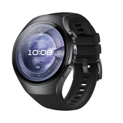 HUAWEI WATCH 5 46mm / Cassa in acciaio inox 316L e cinturino nero / Compatibile con iOS e Android e chiamate E-sim