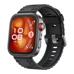 HUAWEI WATCH FIT 4 Pro / Vetro zaffiro / Cassa in titanio e cinturino nero / Fino a 10 giorni di autonomia e compatibile con iOS e Android