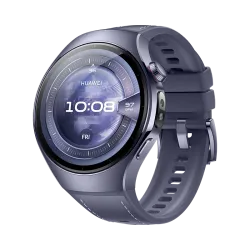 HUAWEI WATCH 5 46mm / Cassa in titanio aerospaziale e cinturino viola / Compatibile con iOS e Android e chiamate E-sim
