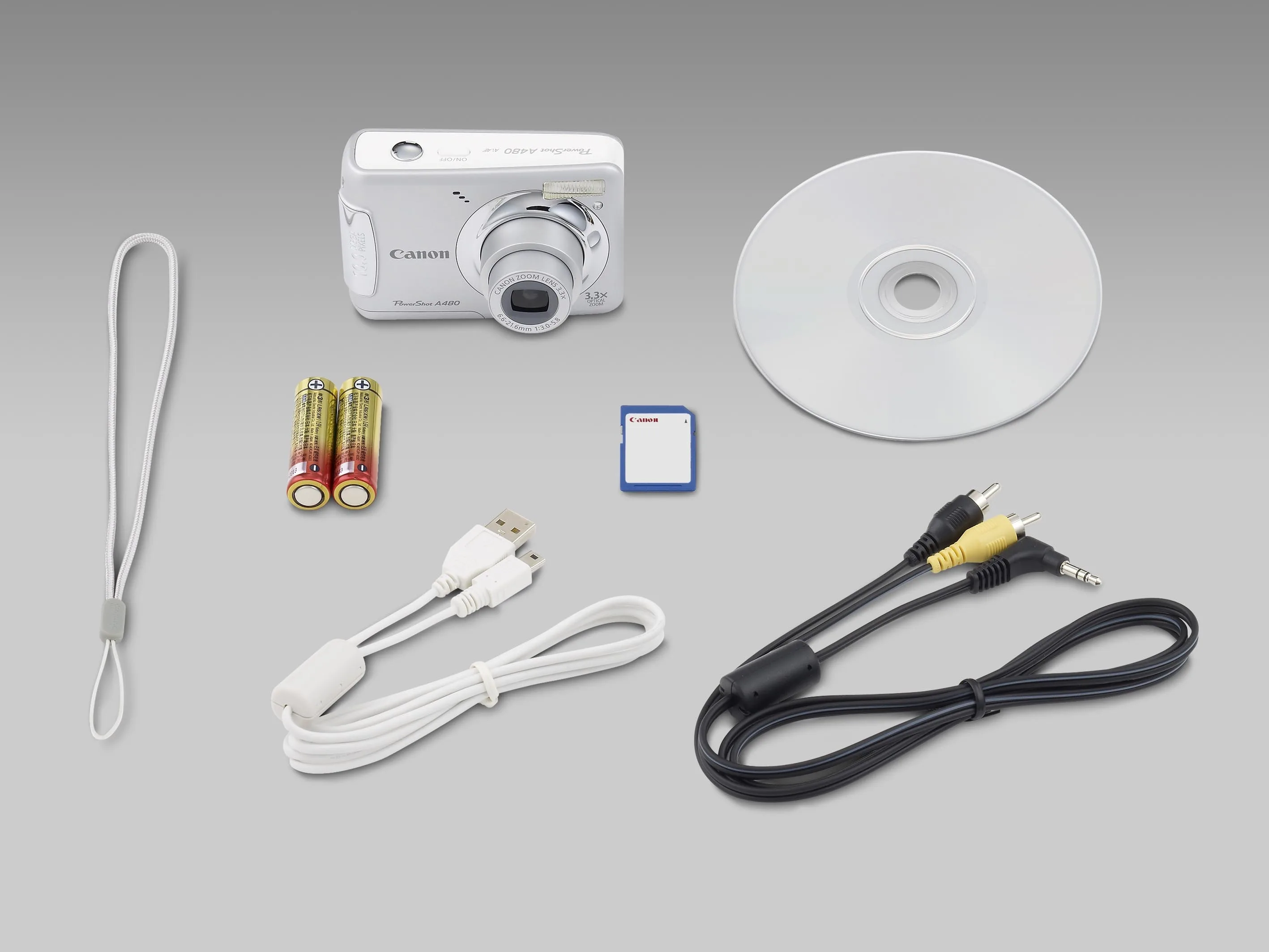 Canon PowerShot A480 1/2.3" 10 MP CCD 3648 x 2736 Pixel Argento — 5