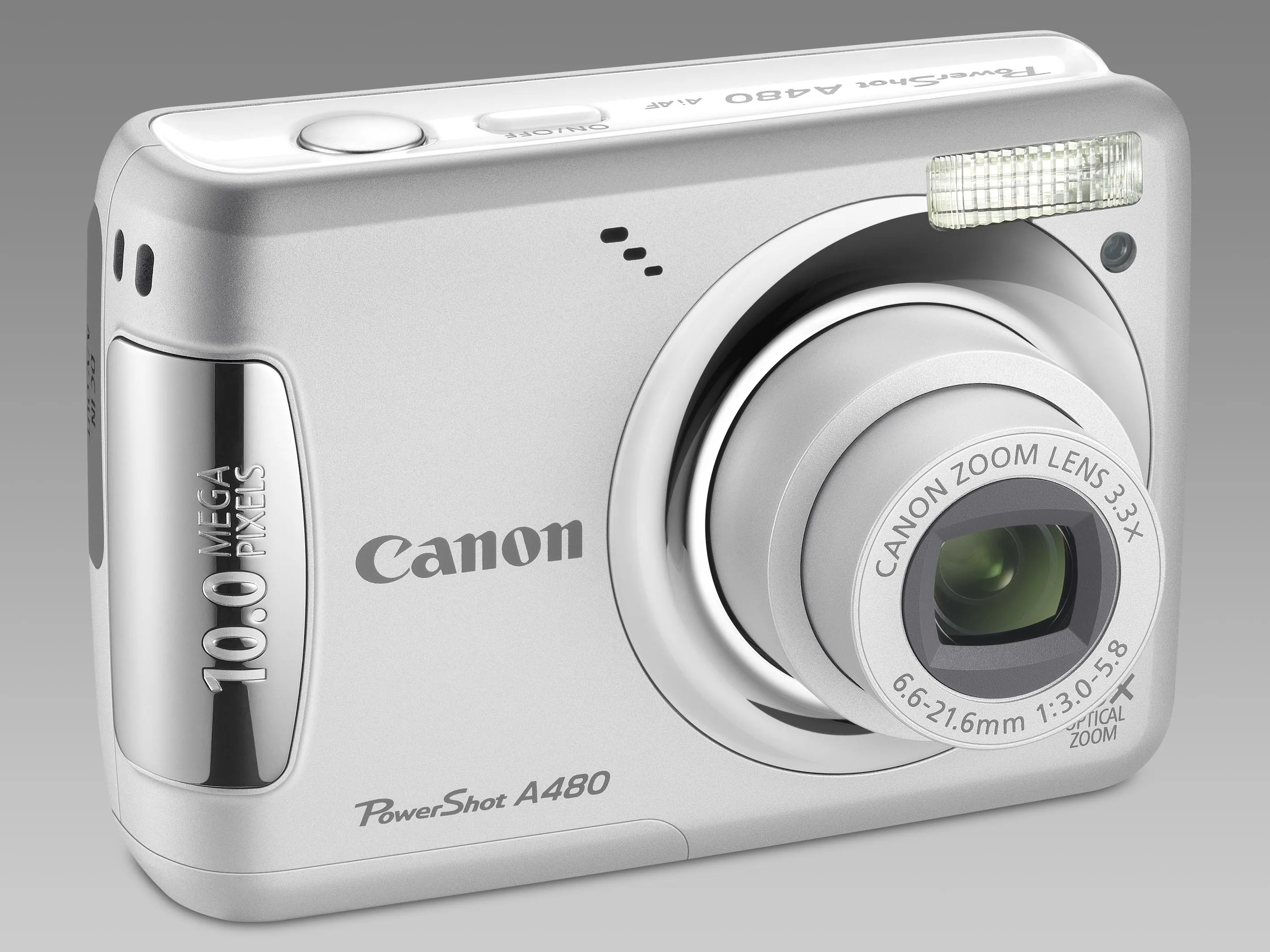 Canon PowerShot A480 1/2.3" 10 MP CCD 3648 x 2736 Pixel Argento — 4