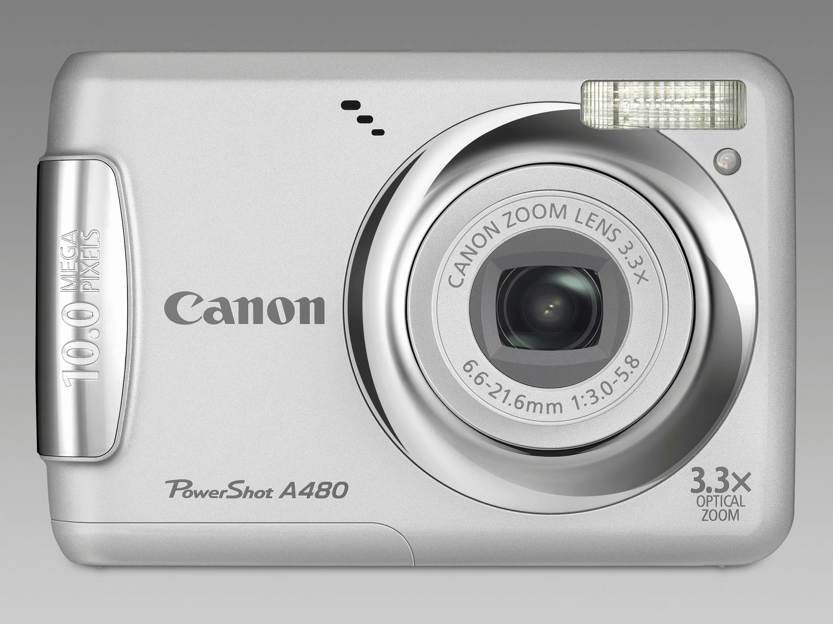Canon PowerShot A480 1/2.3" 10 MP CCD 3648 x 2736 Pixel Argento — 2