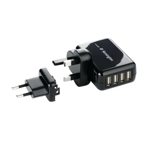 Kensington 4-Port USB Charger for Mobile Devices Nero — 4