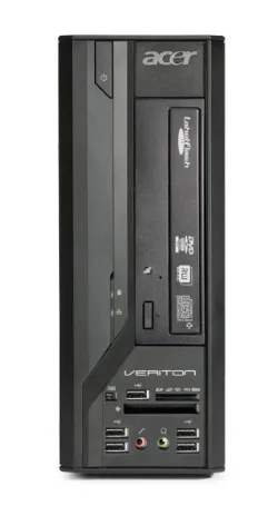 Acer Veriton X270 Intel® Core™2 Duo E8400 2 GB DDR2-SDRAM 320 GB NVIDIA® GeForce® 7100 Windows Vista Business SFF PC