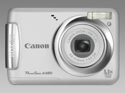 Canon PowerShot A480 1/2.3" 10 MP CCD 3648 x 2736 Pixel Argento