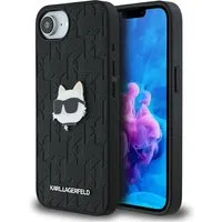 Custodia per Apple iPhone 17e / 16e, Karl Lagerfeld, Monogram Choupette's Head, Nera — 3