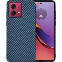 Custodia per Motorola Moto G84, Techsuit, Carbonite FiberShell, Turchese — 3
