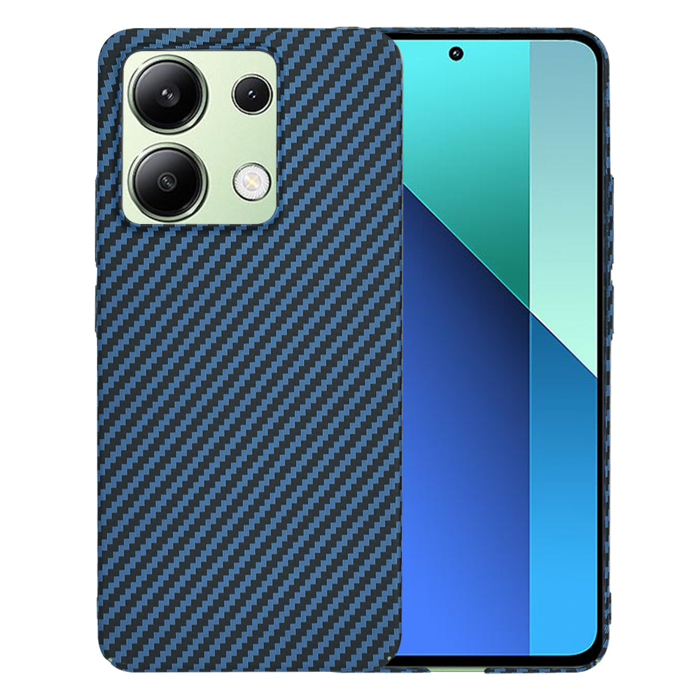 Custodia per Xiaomi Redmi Note 13 4G, Techsuit, Carbonite FiberShell, Turchese