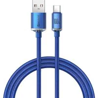 Cavo Dati e Ricarica USB-A - USB-C Baseus Crystal Shine Series, 100W, 1.2m, Blu CAJY000403 — 3