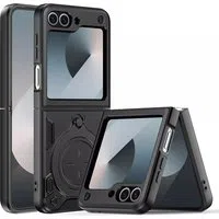 Custodia per Samsung Galaxy Z Flip7 FE F761 / Z Flip6 F741, Techsuit, CamGuard Pro, Nera — 3