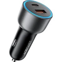 Caricatore Auto Acefast B21, 75W, 3A, 1 x USB-A - 1 x USB-C, Grigio — 3