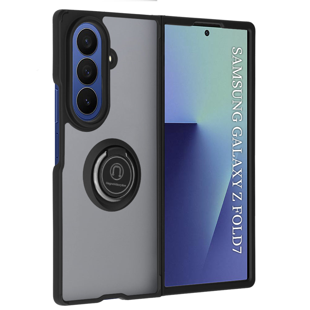 Techsuit Custodia per Samsung Galaxy Z Fold7 F966, Techsuit, Glinth, Nera