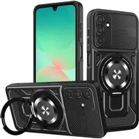 Custodia per Samsung Galaxy A26 A266, Techsuit, RuggedCam, Nera — 3