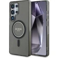 Custodia MagSafe per Samsung Galaxy S25 Ultra S938, Guess, IML Glitter Circle, Nera — 3
