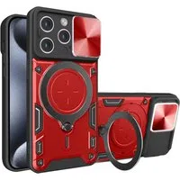 Custodia per Apple iPhone 15 Pro, Techsuit, CamGuard Pro, Rossa — 3