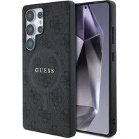 Custodia MagSafe per Samsung Galaxy S25 Ultra S938, Guess, 4G Ring Classic Logo, Nera — 3