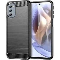Custodia per Motorola Moto G31 / G41, Techsuit, Carbonio, Nera — 3