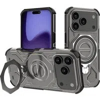 Custodia per Apple iPhone 17 Pro, Techsuit, Carbon Shield Pro, Fumè — 3