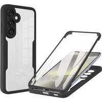 Custodia per Samsung Galaxy S25 S931, Techsuit, ColorVerse 360, Nera — 3