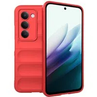 Custodia per Xiaomi Redmi 15 5G / 15 4G, Techsuit, Magic Shield, Rossa — 3