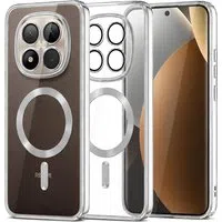 Custodia MagSafe per Xiaomi Poco M8 Pro / Redmi Note 15 Pro+ 5G, Techsuit, Luxury Crystal, Argento — 3