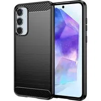 Custodia per Samsung Galaxy A55 5G A556, Techsuit, Carbonio, Nera — 3