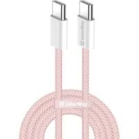 Cavo Dati e Ricarica USB-C - USB-C ColorWay CW-CBPDCC061, 60W, 1m, Rosa — 3