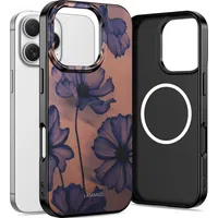 Custodia MagSafe per Apple iPhone 16 Pro Max, Tech-Protect, Lamano Velvet Night, Nera — 3
