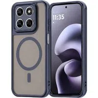 Custodia MagSafe per Motorola Moto G87 / G77 / G67, Techsuit, HaloFrost II, Blu Navy — 3