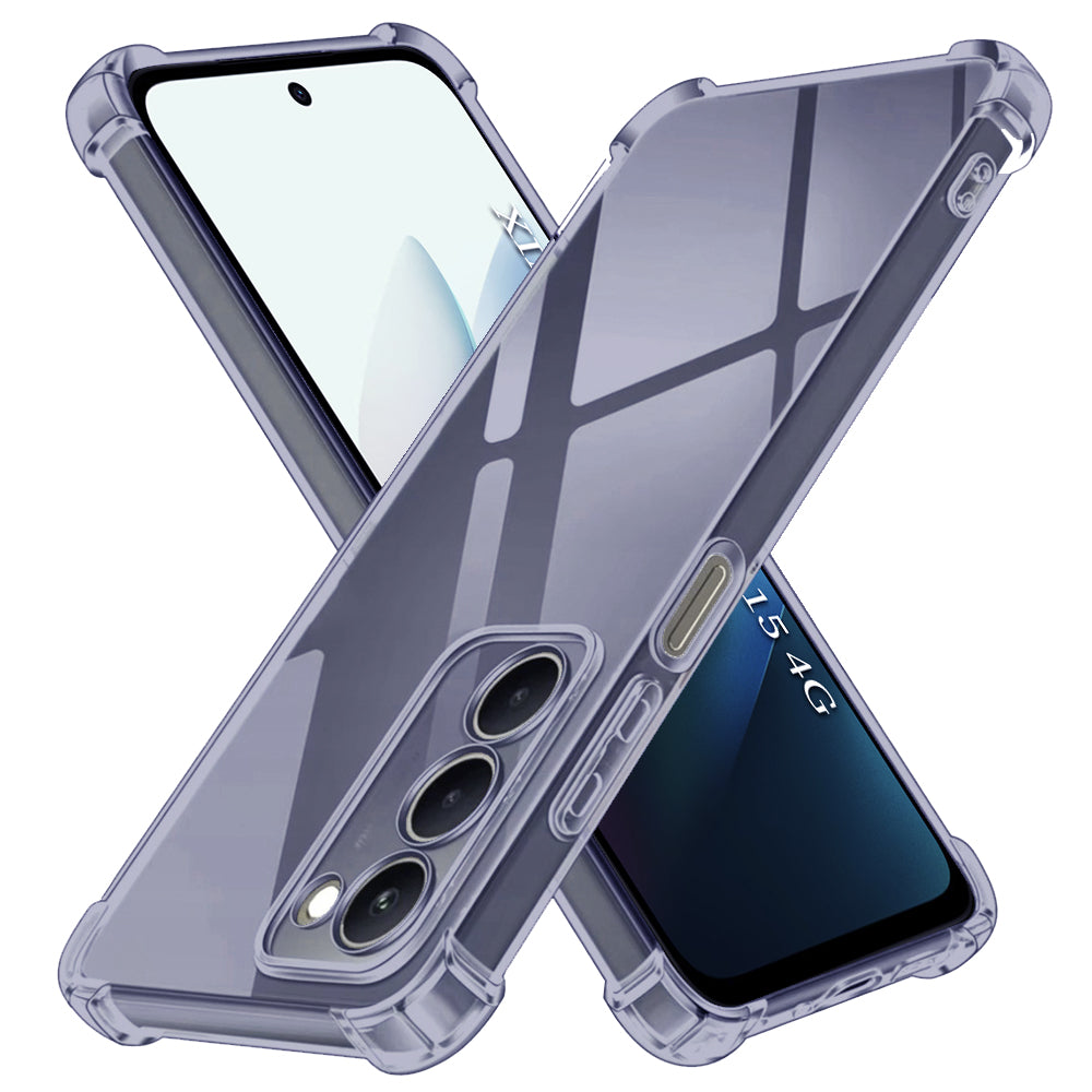 Custodia per Xiaomi Redmi 15 5G / 15 4G, Techsuit, Shockproof Clear, Fumè