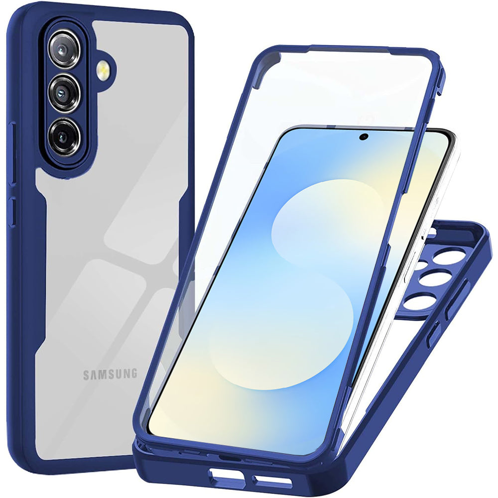 Techsuit Custodia per Samsung Galaxy A57 5G, Techsuit, ColorVerse 360, Blu