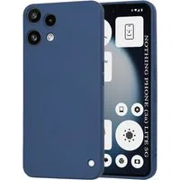 Custodia per Nothing Phone (3a) Lite, Techsuit, SoftFlex, Blu navy — 3