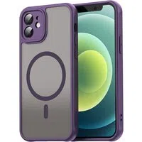 Custodia MagSafe per Apple iPhone 12, Techsuit, HaloFrost II, Viola — 3
