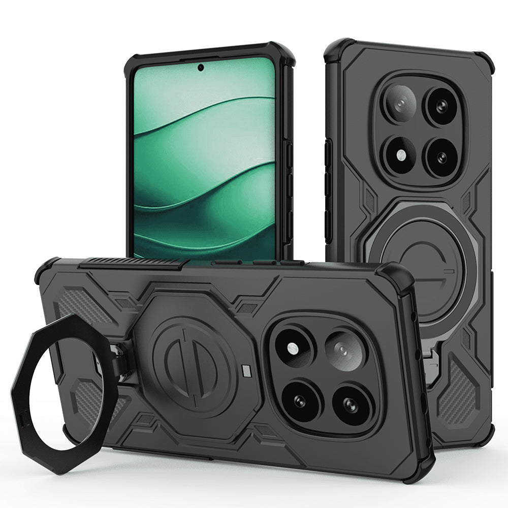 Custodia per Xiaomi Redmi Note 14 Pro+ 5G, Techsuit, Carbon Shield Pro, Nera