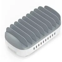 Caricabatterie Stazione Orico DUK-10P-V1, 120W, 2.4A, 10 x USB-A, Bianco — 3