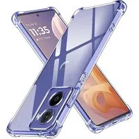 Custodia per Motorola Moto E15 / G05, Techsuit, Shockproof Clear, Trasparente — 3