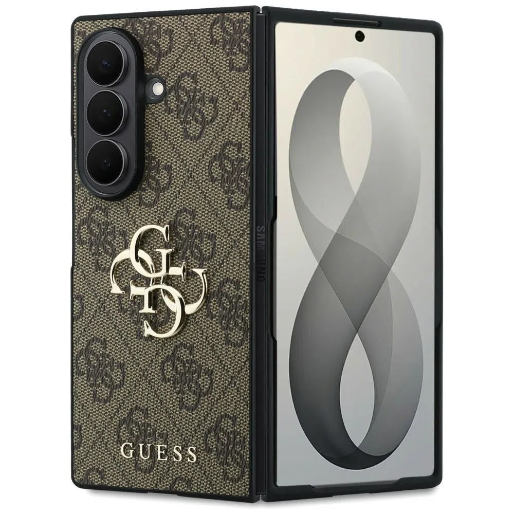 Custodia per Samsung Galaxy Z Fold8 Ultra F976, Guess, 4G Big Logo, Marrone — 2