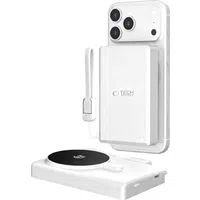 Batteria Esterna Wireless Tech-Protect PB40 LifeMag, 10000mAh, 25W, PD + FQI, 1 x QI - 1 x USB-C, Argento — 3