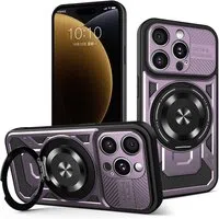 Custodia per Apple iPhone 15 Pro, Techsuit, RuggedCam, Viola — 3