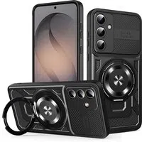 Custodia per Samsung Galaxy S26 S942, Techsuit, RuggedCam, Nera — 3