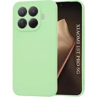 Custodia per Xiaomi 15T Pro, Techsuit, SoftFlex, Verde Chiaro — 3