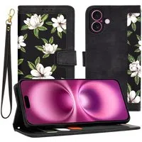 Custodia per Apple iPhone 16 Plus, Techsuit, FlipCraft, Nera — 3