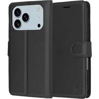 Custodia per Apple iPhone 17 Pro, Techsuit, Leather Folio, Nera — 3