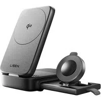 Caricabatterie Wireless Lisen W106 3in1, 15W, 1.67A, Grigio YL0424120009 — 3