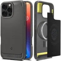Custodia MagSafe per Apple iPhone 16 Pro Max, Spigen, Rugged Armor, Grigio ACS07987 — 3