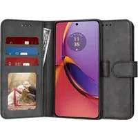 Custodia per Motorola Moto G84, Techsuit, Diary Book, Nera — 3