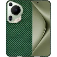 Custodia per Huawei Pura 70 Ultra, Techsuit, Carbonite FiberShell, Verde — 3